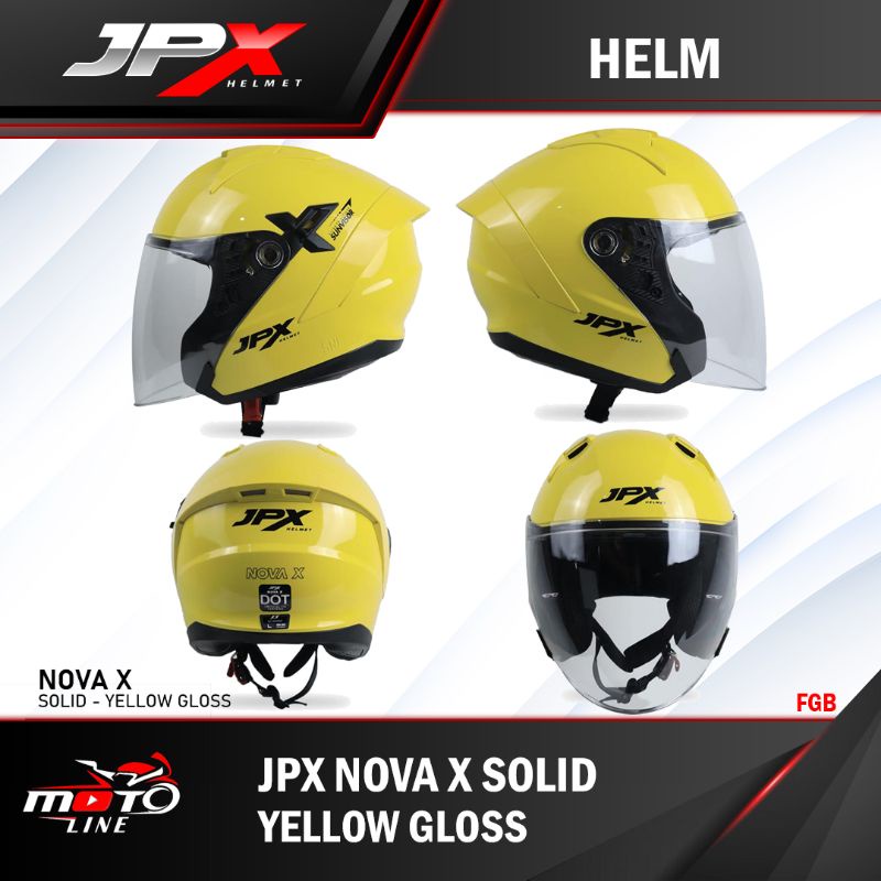 Helm JPX Nova X Solid Yellow Gloss