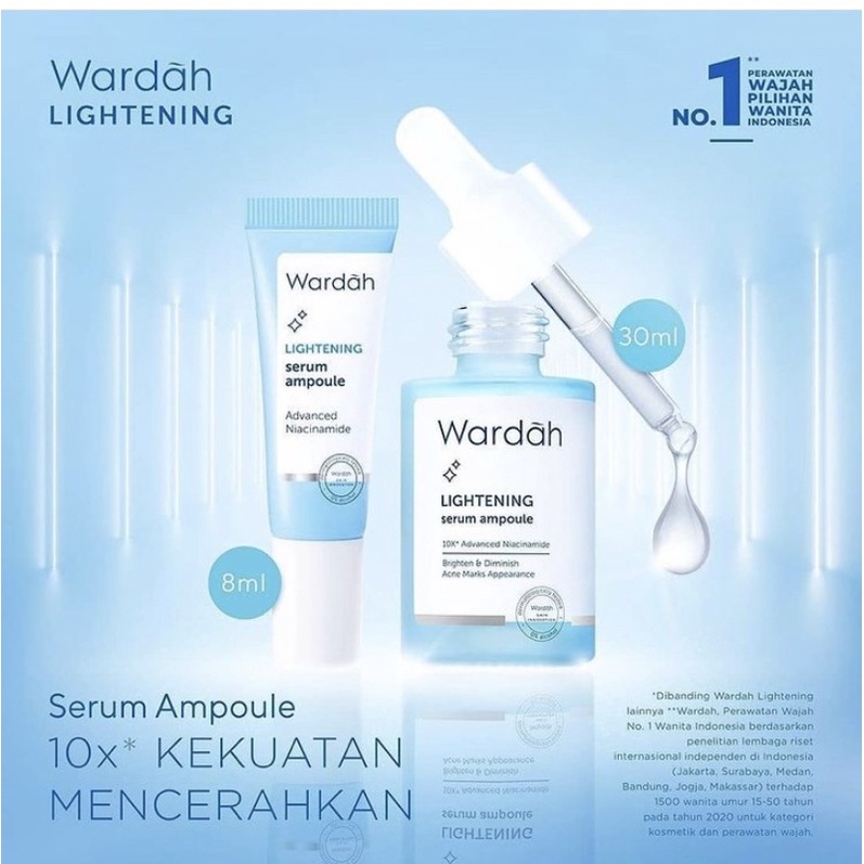 WARDAH LIGHTENING SERUM AMPOULE 30 ML, 8 ML, 5ML