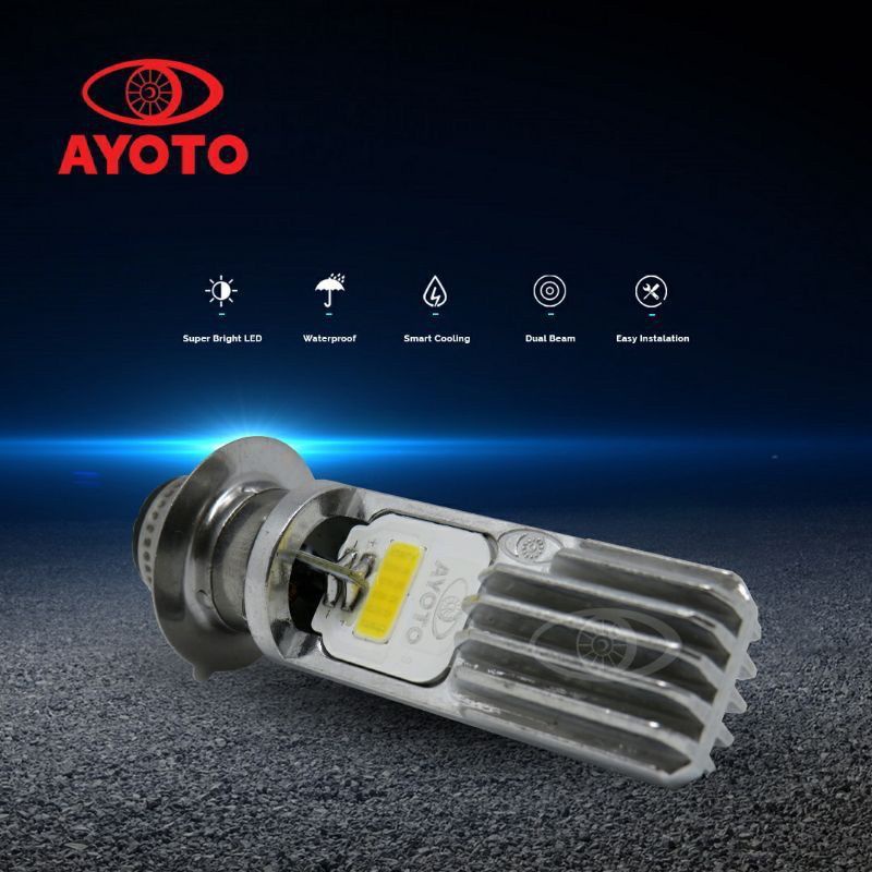 Lampu depan led motor AYOTO M2A H6 AC DC motor matic bebek