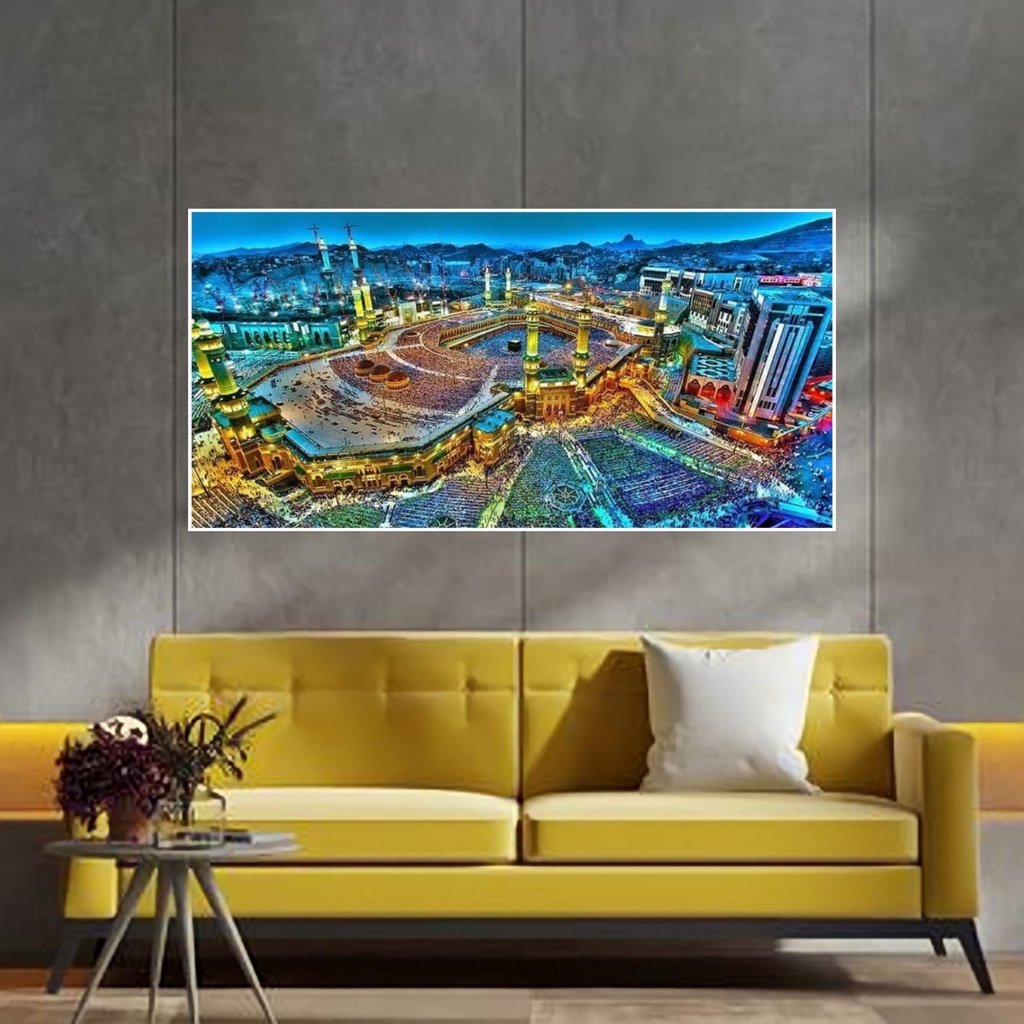 WALL DECOR POSTER GAMBAR KABAH MEKAH MADINAH UKURAN XTRA BESAR XTRA JUMBO BEST SELLER