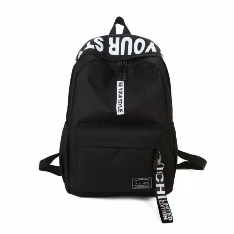 Tas Ransel Wanita Backpack Fashion BYS Bisa Ransel Sekolah