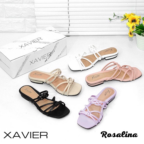 Xavier Rosalina Sandal Heels wanita 1cm