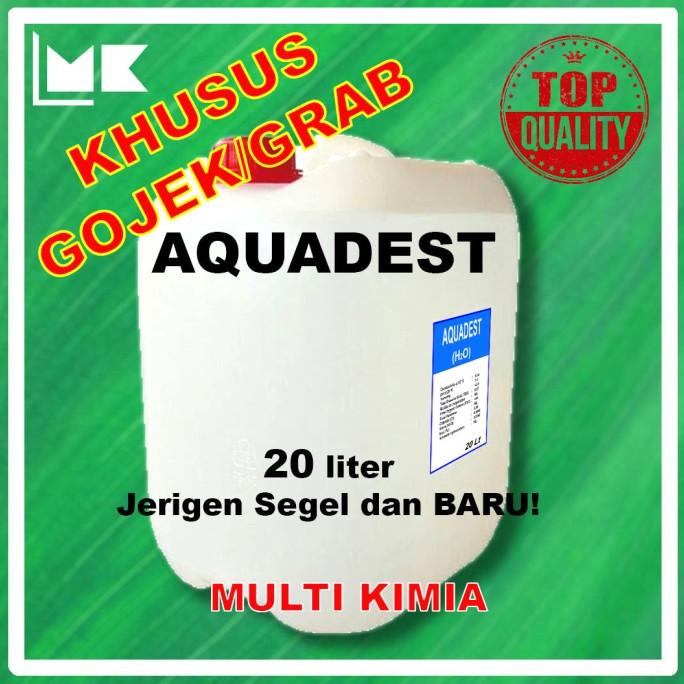 READY (BISA COD) Aquadest / Aquades / Distilled Water / Air Suling - 20 Liter