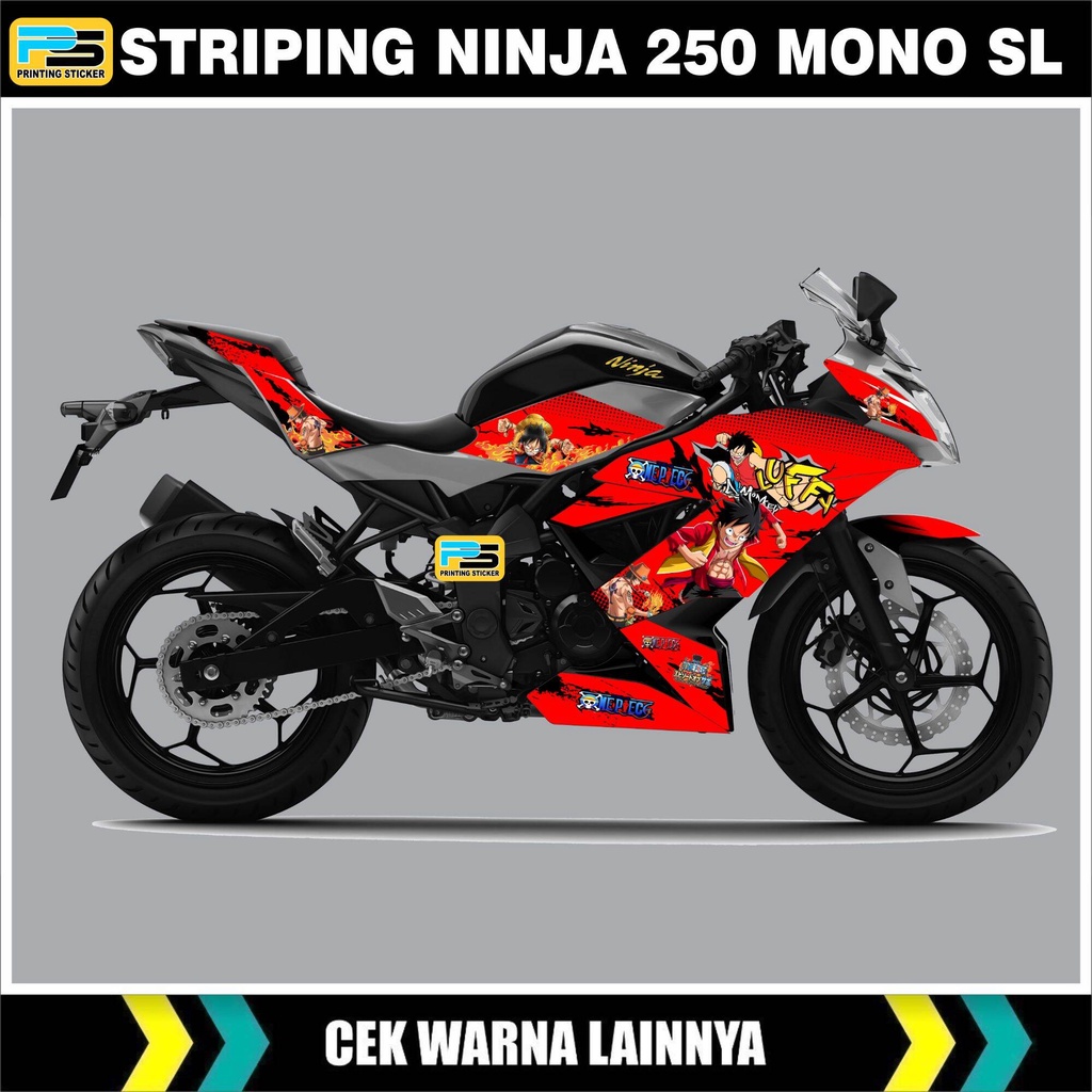 STRIPING NINJA 250 MONO SL/DECAL STIKER KAWASAKI NINJA MONO 250 RR