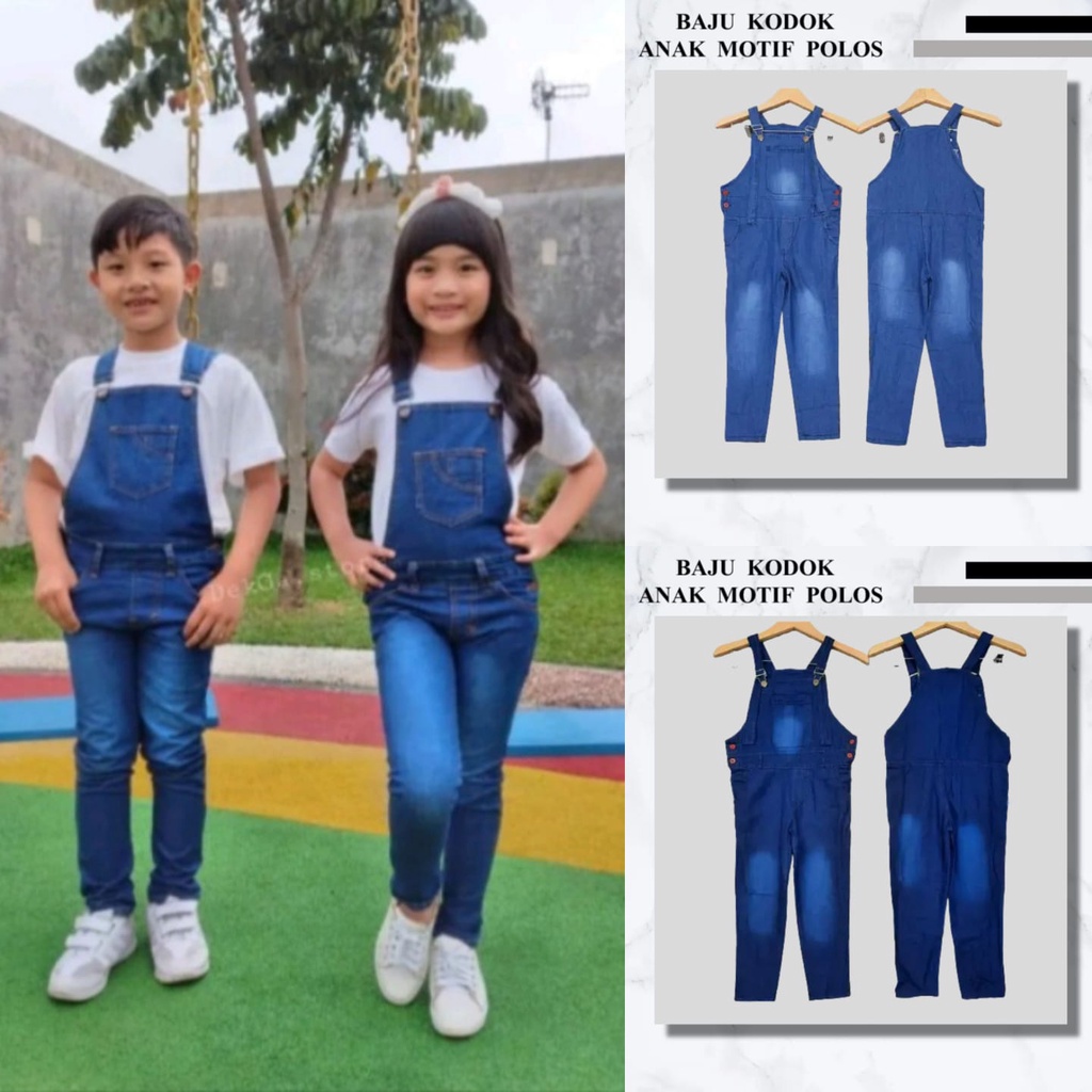 Baju Kodok Anak Overall Bisa Cowok dan Cewek Umur 2-13 Tahun