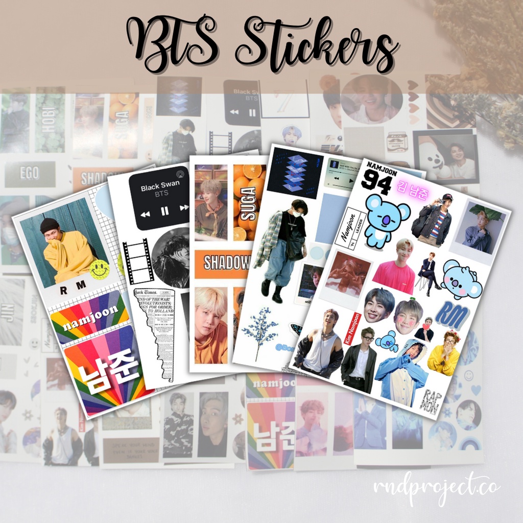 Jual Sticker BTS BT21 Stiker Sticker Aesthetic Sticker Custom Setiker ...