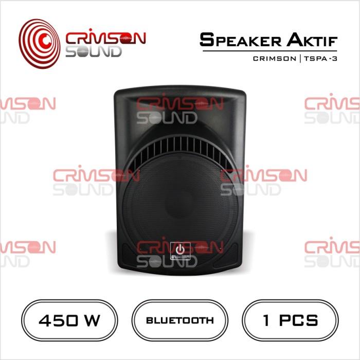 SPEAKER AKTIF 15 Inch Bluetooth CRIMSON TSPA 15-3