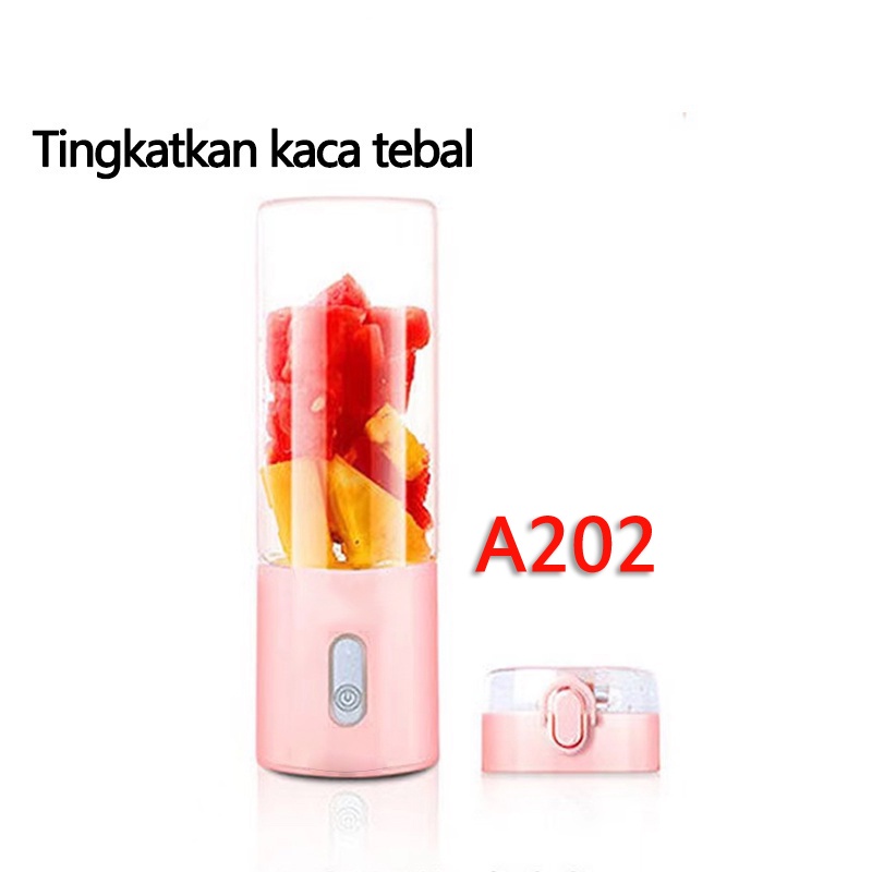 Blender Juicer NEW Blender Juicer Portable USB 400ML Mini Juicer Multifungsi 4 Mata Pisau Kaca menebal cang#termurah #murah #fashionwanita