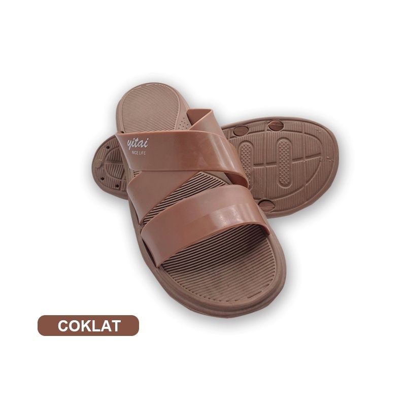 Yitai Sendal Karet Wanita Dewasa Remaja YT 628 Sandal Slop Selop Anti Air Slip