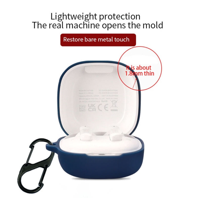 Vivi Lengan Anti slip Untuk QCY Melobuds ANC HT05 Headphone Housing Washable Cover Case