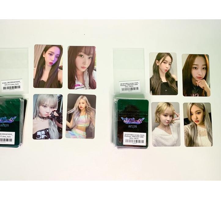 Sikat Habis--aespa - Mini Album Vol.2 [Girls] BENEFIT PHOTOCARD POB PC Invitational FANSIGN SIGNING 