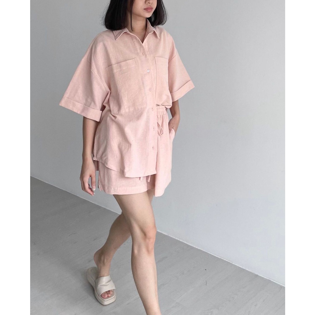 POTTIE - Esme Set- Linen Set Wanita / Fashion Wanita