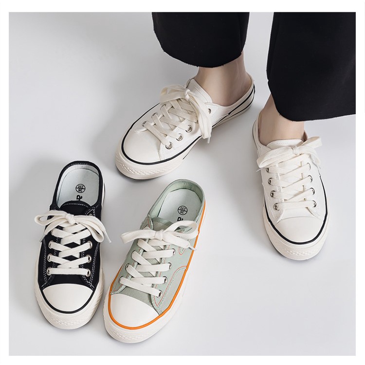 Sepatu Sneakers - Slip On Wanita Trendy Kasual Kualitas Import Premium -297 Hijau