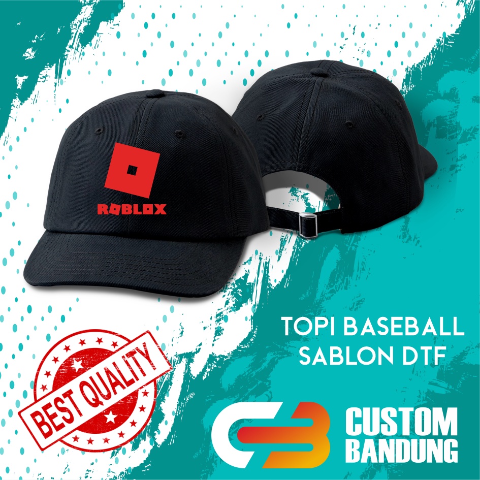 Topi Baseball ROBLOX Pria Wanita Topi Cap Bisa Tulis Nama Bisa COD Original High Premium Quality