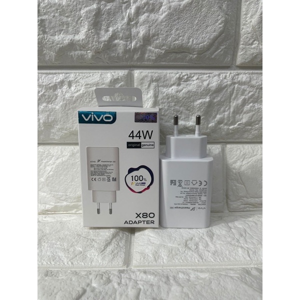 ORIGINAL Travel Adaptor Batok Charger Vivo X80 44W Fast charging