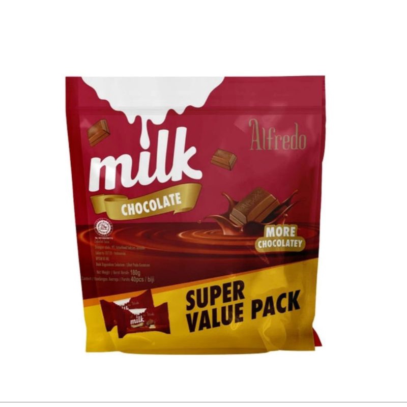 

Alfredo Milk Chocolate Super Value Pack 180gr