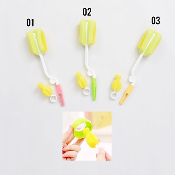 LID107 Bottle &amp; Brush Set 2in1  Sikat Botol Bayi Baby Dot Bayi