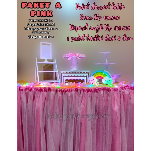 Sewa dessert table ulang tahun