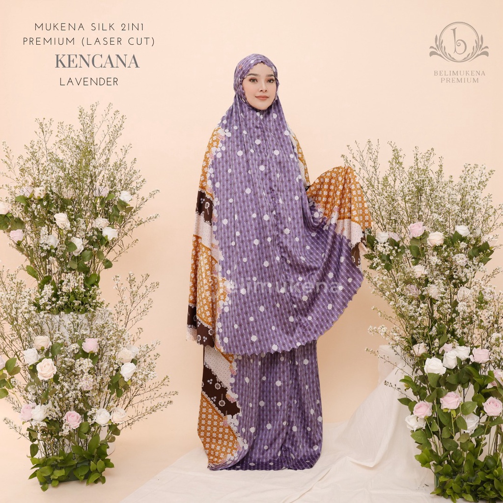 Mukena Dewasa Silk 2in1 Premium Laser Cut Kencana