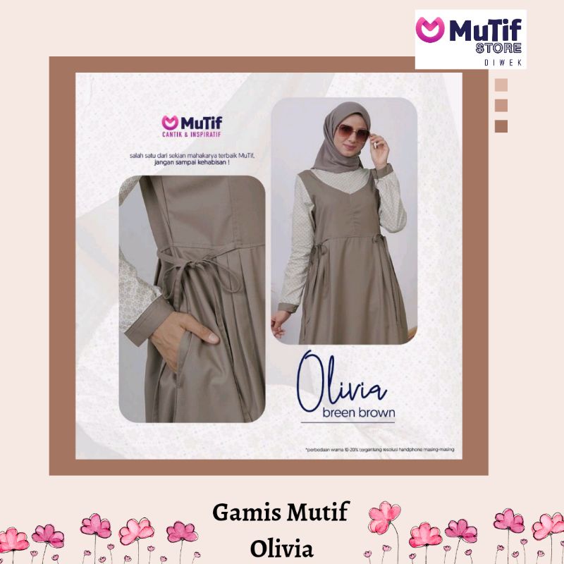 MUTIF GAMIS OLIVIA BREEN BROWN TERBARU