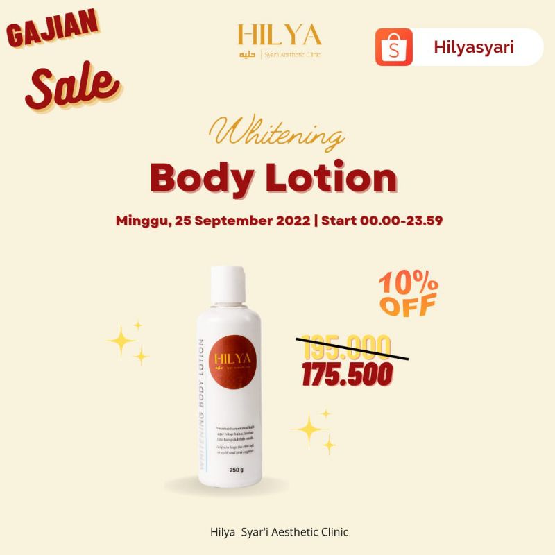 HILYA Whitening Body Lotion - 250Gram