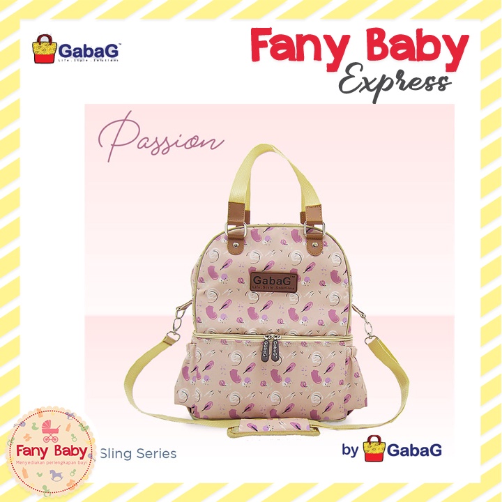 GABAG DOUBLE SLING SERIES - PASSION / COOLER BAG / FREE ICE GEL 2 PCS