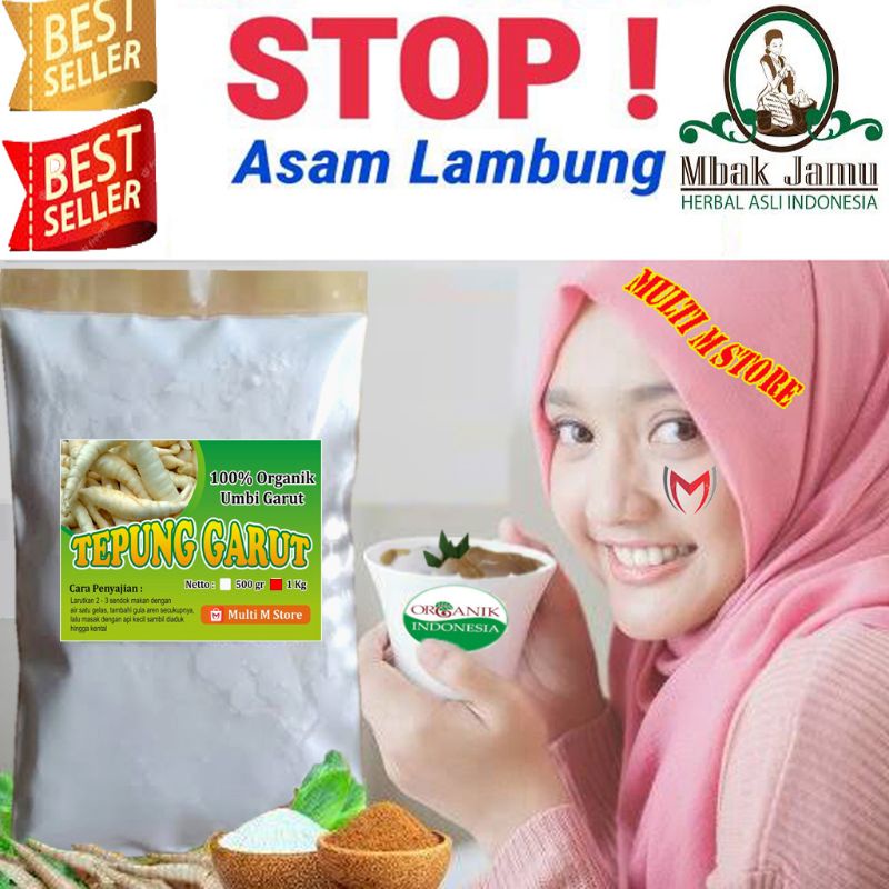 

Tepung Garut | Pati Garut Asli 1000 Gram | Obat Maag Dan Asam Lambung