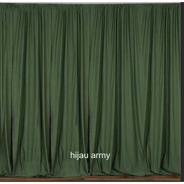 backdrop dekorasi pesta wedding lamaran kain filamin tinggi 4m