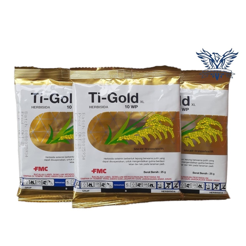 Pembasmi Rumput Herbisida Padi Pra Tumbuh Ti-Gold Tigold 10wp 25 Gram