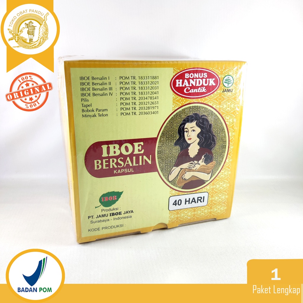 Jual JAMU IBOE BERSALIN KAPSUL / JAMU BERSALIN / JAMU 40 HARI / JAMU ...