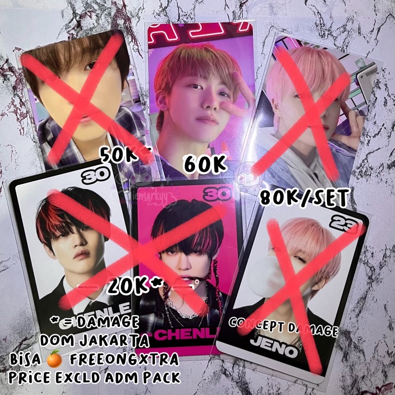 pc trading card tc glitch mode ver. b jeno jaemin haechan chenle