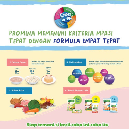 PROMINA Pasta Makanan Bayi Bergizi Bertekstur Lembut Usia 1+ Tahun