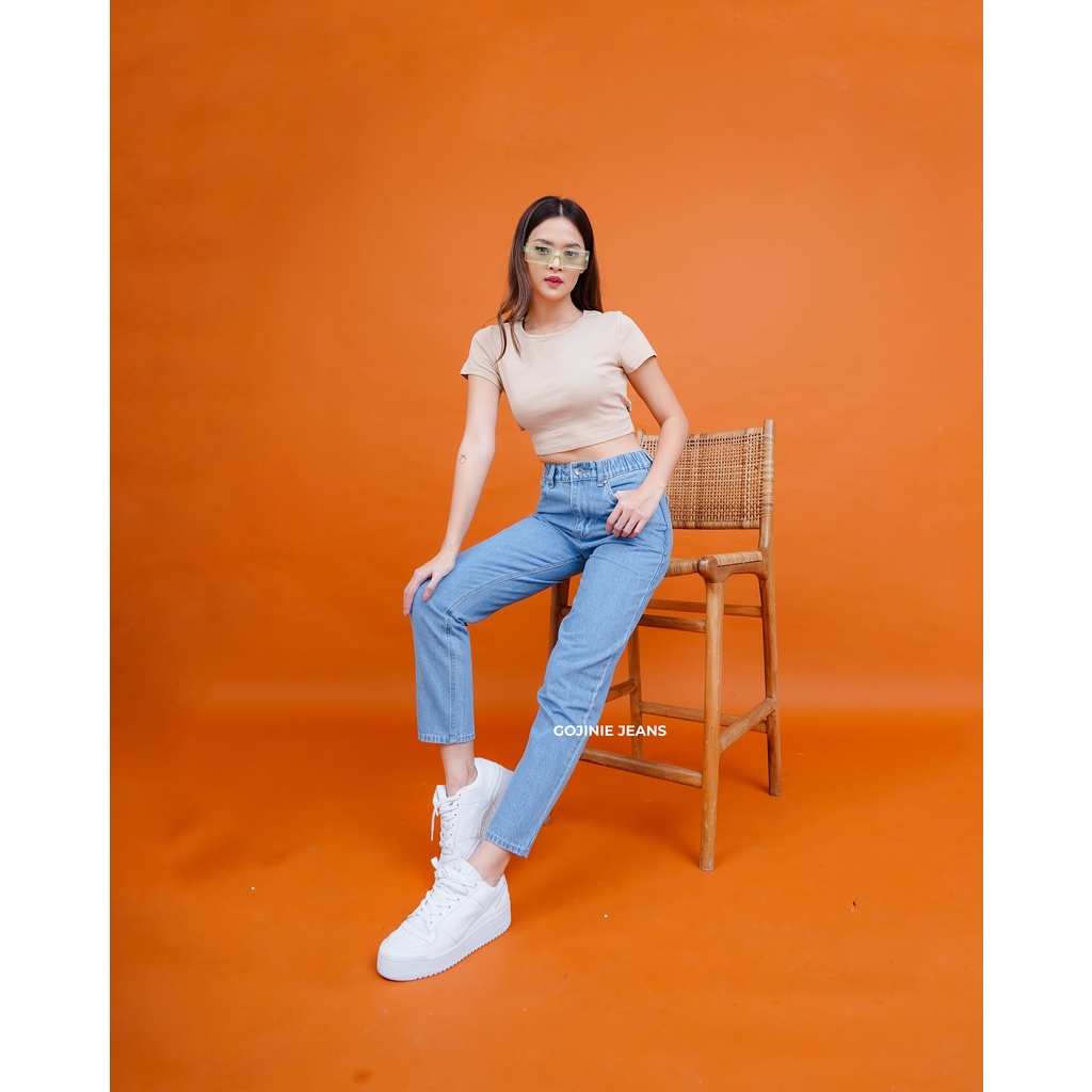 GOJINIEJEANS - Highwaist Comfort Boyfriend Jeans - 4680 -  COMFORT BOYFRIEND