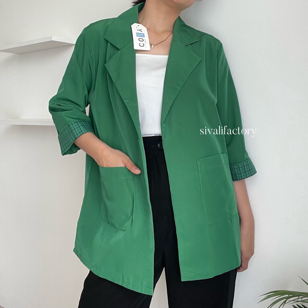 SIVALI Fergie Blazer 2147 - Korean Blazer Wanita - Outer Blazer - Blazer Kerja