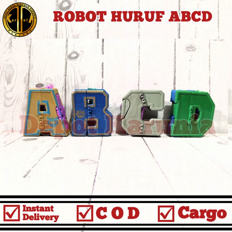 MAINAN ROBOT HURUF ABCD, EFG, HIJ, KLMN, ROBOT KASET,ROBOT SERANGGA,ROBOT DINOSAURUS