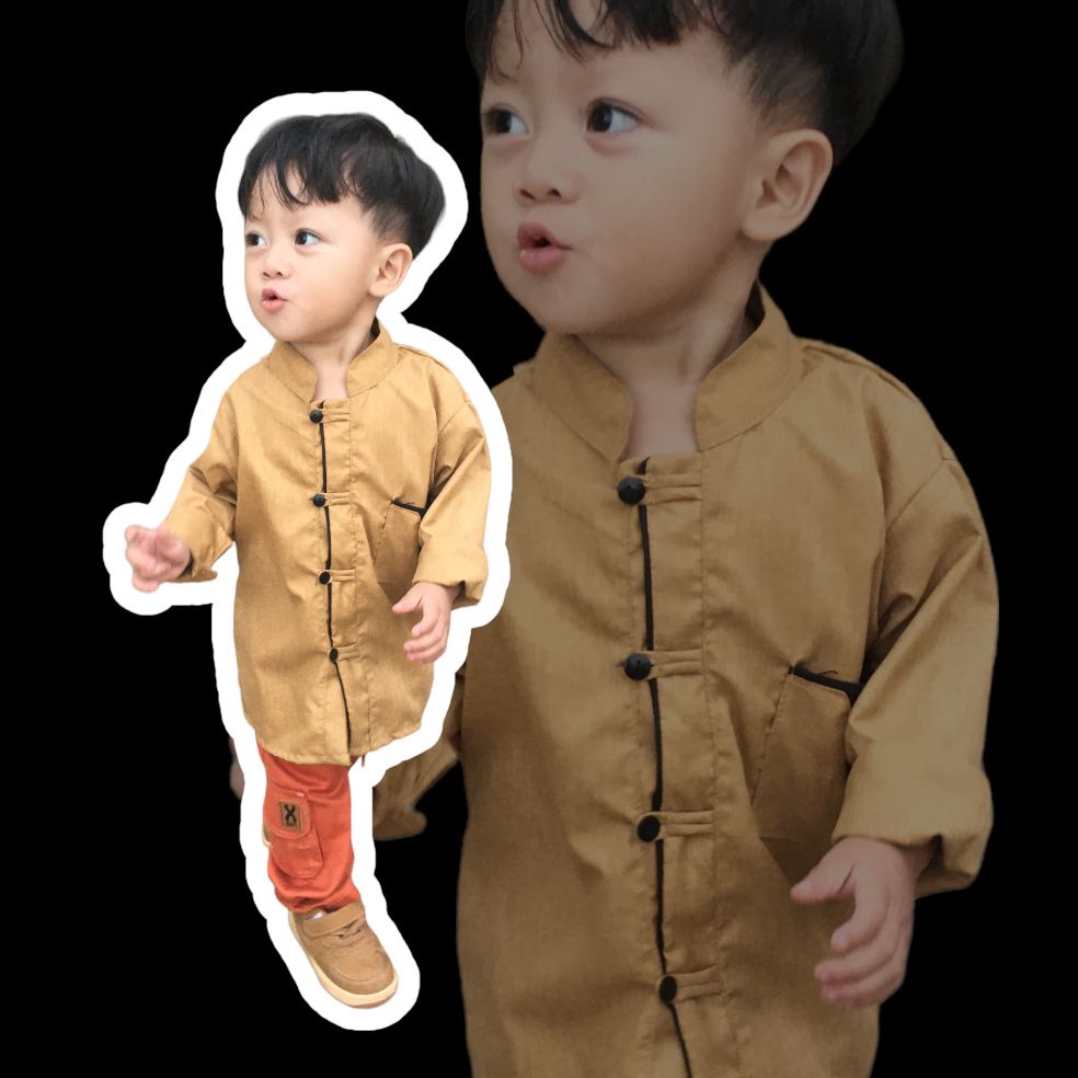 KEMKO ANAK LAKI-LAKI MODEL SHANGHAI BAHAN KATUN MADINAH USIA 2-6 TAHUN