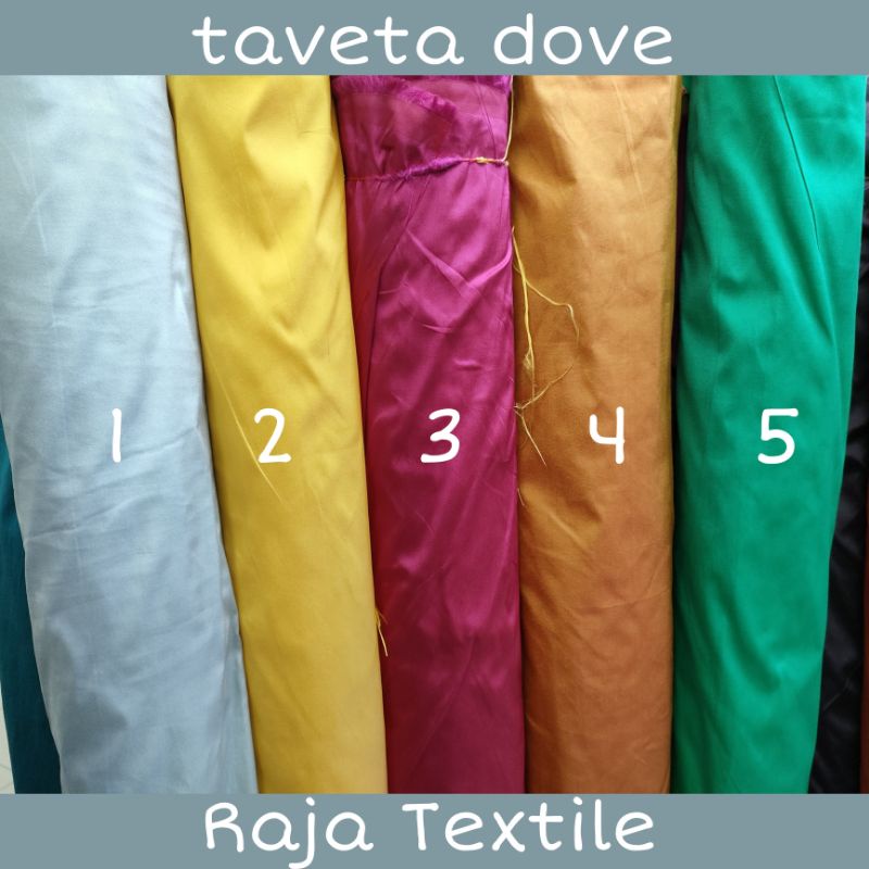 Bahan taveta Dove. kain tapeta. bahan kebaya kutubaru