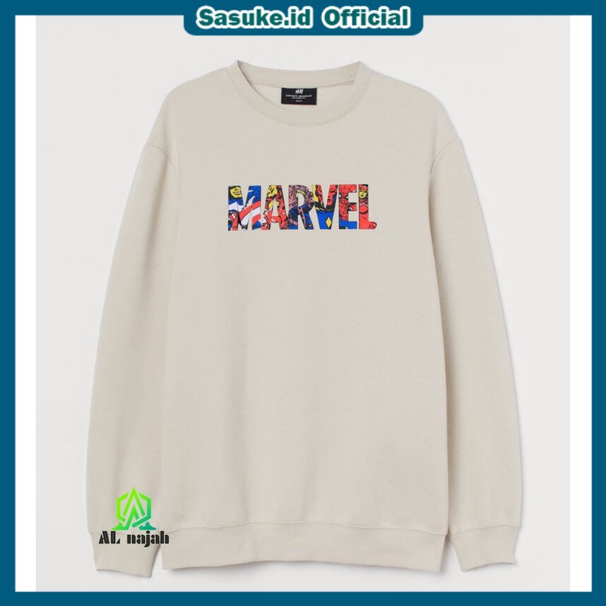 CREWNECK PRIA/WANITA H&amp;M NEW YORK, BILLIE EILISH, MARVEL, STITCH YELLOW FULL TAG H&amp;M