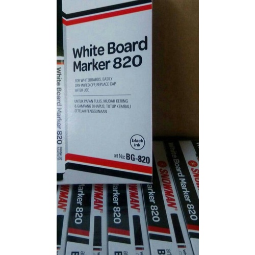 

Spidol Snowman White Board Marker Bg 820