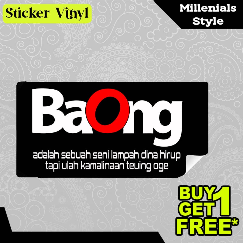

Stiker Sticker Baong Sebuah Seni Lampah Dalam Hirup Tapi Ulah Kamalinaan Oge Aesthetic Bahan Vinyl Satuan Anti Air