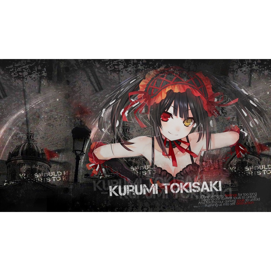 Kurumi Date A Live Wallpaper Anime Kualitas HD ukuran 100x200cm