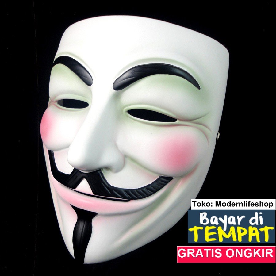 Bisa COD dan GRATIS Ongkir TOPENG VENDETA GROSIR KOSTUM SERAM HALLOWEEN TOPENG HANTU HALOWEEN VENDET