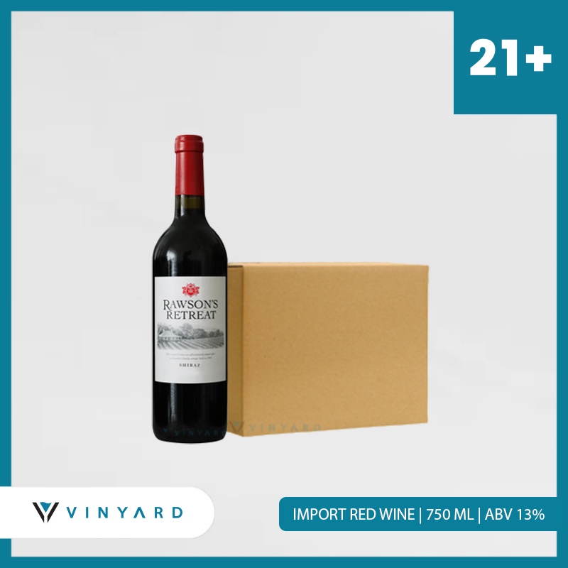 PROMO ( 12 Botol ) Rawsons Retreat Shiraz 750 Ml