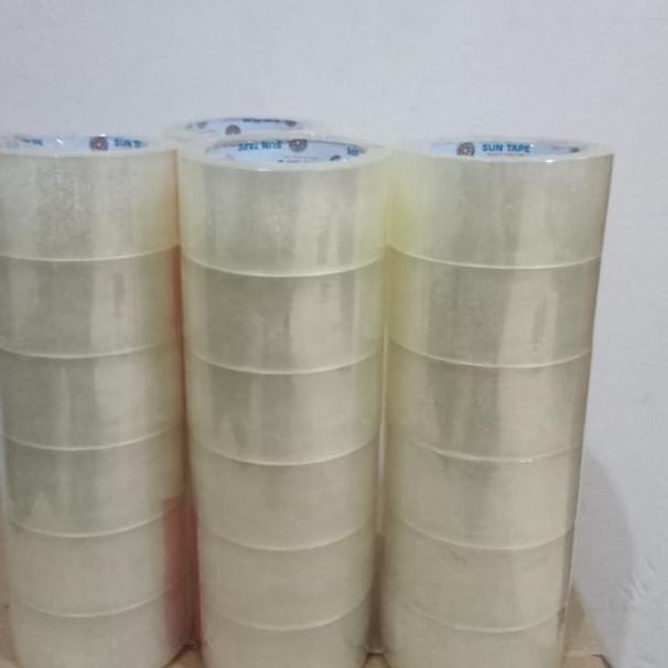 

lakban bening 2 inci (isi 6 roll) | perekat | isolasi |