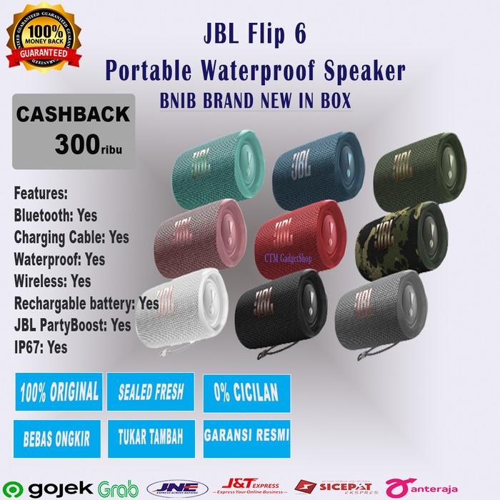 JBL Flip 6 Portable Waterproof Speaker - BNIB Original