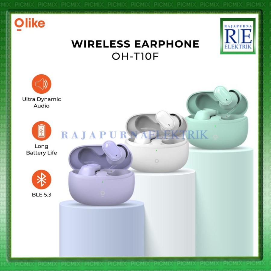 Olike Hero T10 True Wireless Earphone earbuds Colorful TWS ORIGINAL