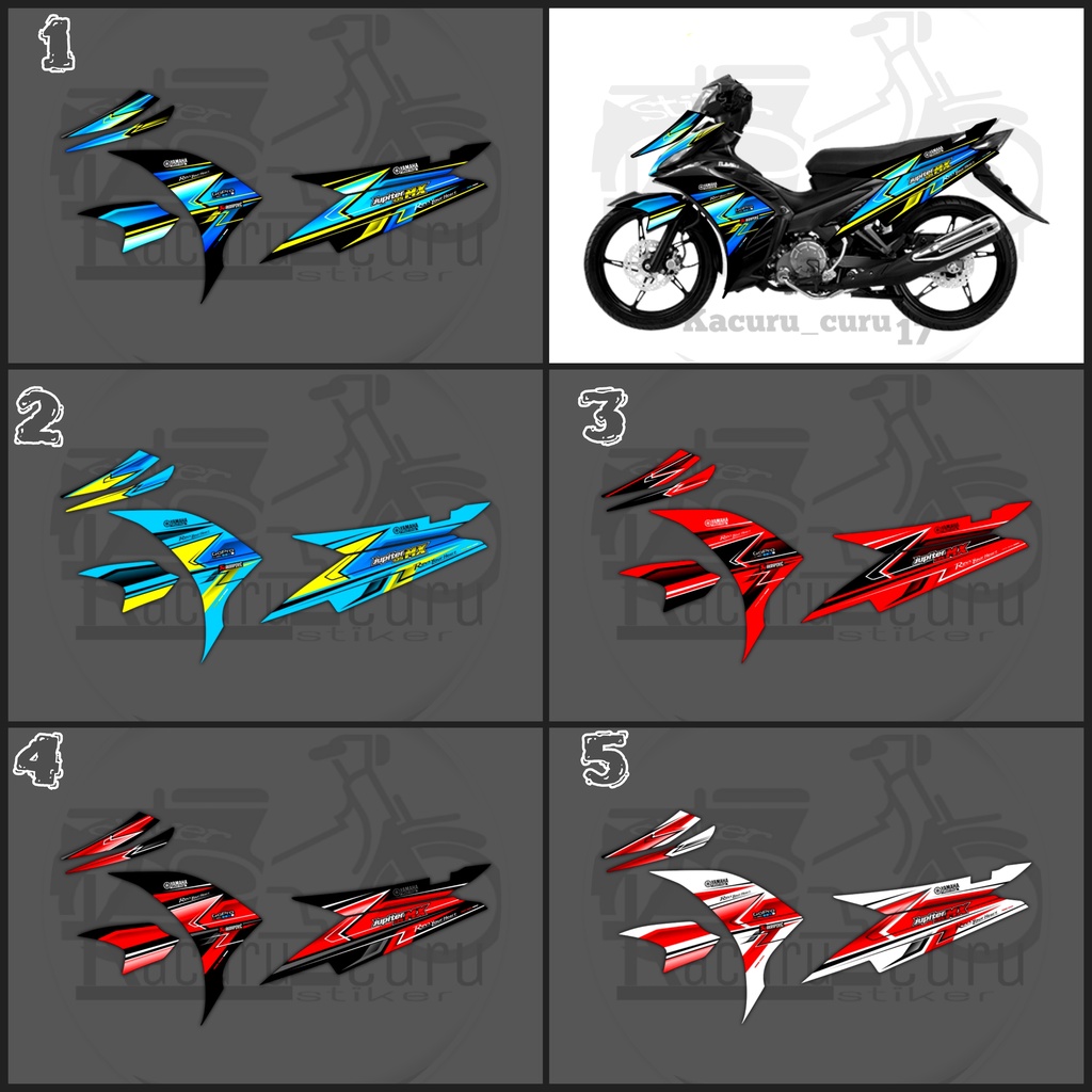 List Stiker Striping Variasi Decal Yamaha MX New 135 / Stiker Striping Variasi MX 135 NEW / Stiker M