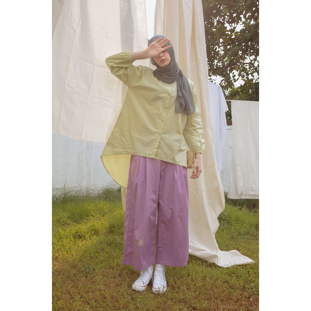 Cottoncut Raline Shirt Popline Shirt Kemeja Wanita