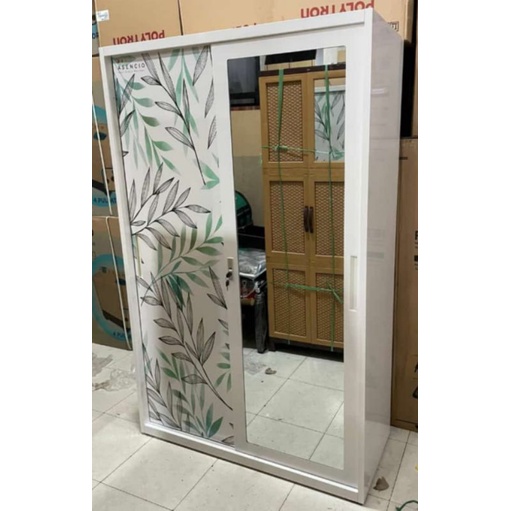 Lemari Pakaian Sleding/Lemari Pakaian Plat Besi (SUDAH DIRAKITKAN)