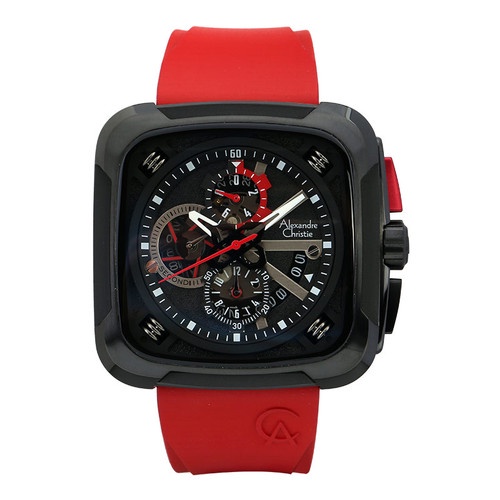 Alexandre Christie AC 6577 MCRIPBARE Chronograph Men Black Dial Red Ru